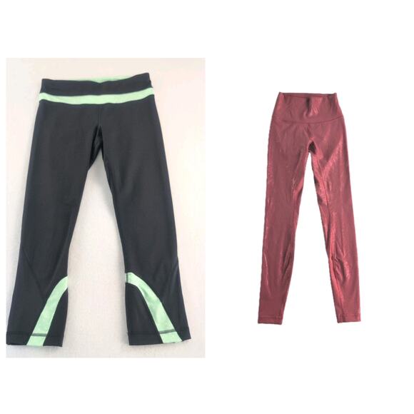 Lululemon/Spanx (3)Pairs Leggings SizeSMALL (Wunder Under, Cropped, SpanxPetite) - Picture 2 of 11
